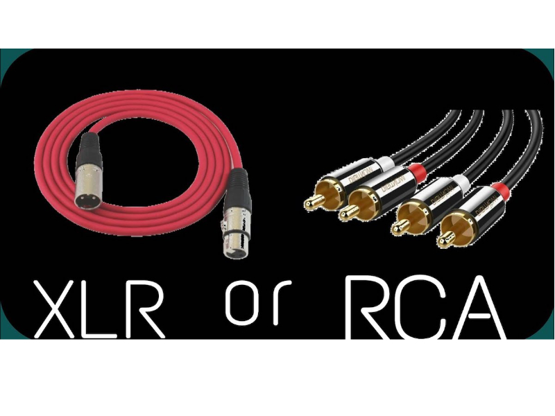 Balanced XLR to Unbalanced RCA Adapter Interconnect